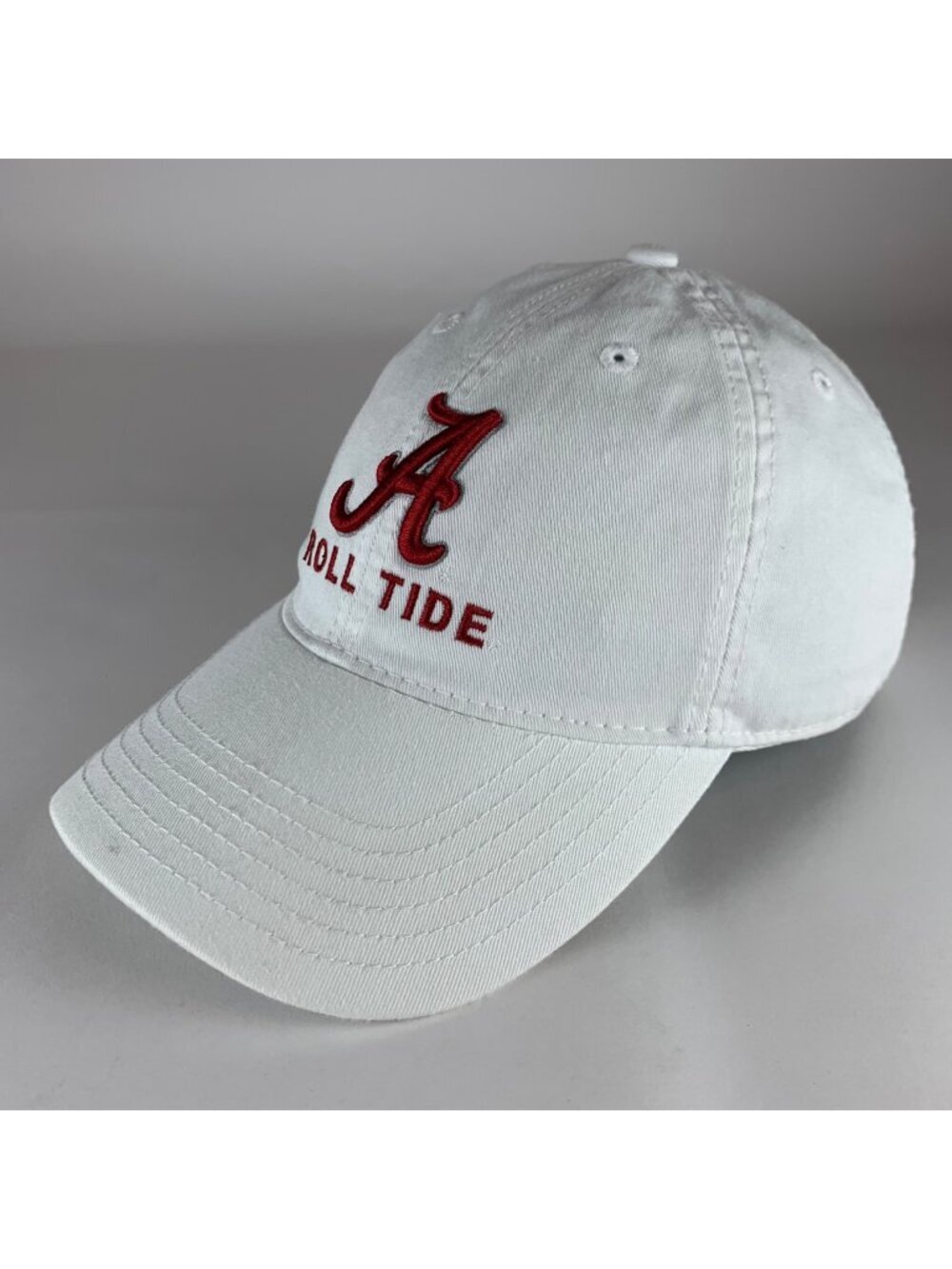 Alabama Crimson Tide NCAA White Legacy Relaxed Fit Strapback Hat
